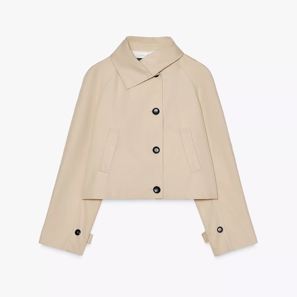 Zara Jackets & Blazers - Zara Tan SHORT TRENCH COAT ZW
COLLECTION